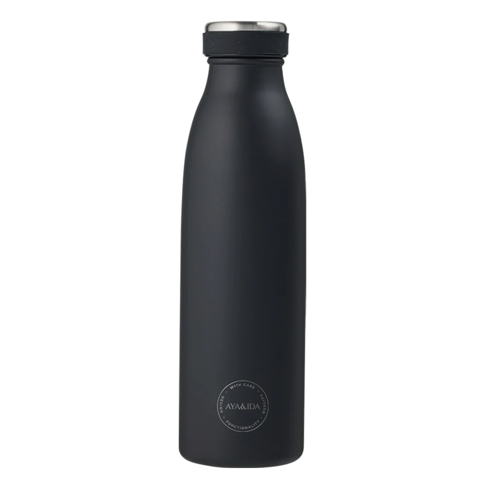 AYA&IDA Drickflaska - Matte Black (500ml)