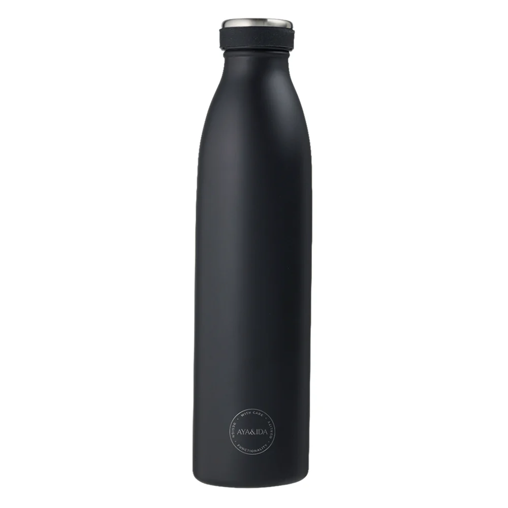 AYA&IDA Drickflaska - Matte Black (750ml)