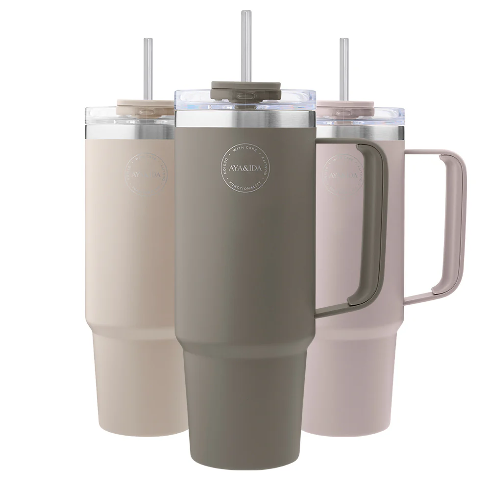AYA&IDA Thermo Cup with Straw - (885ml)