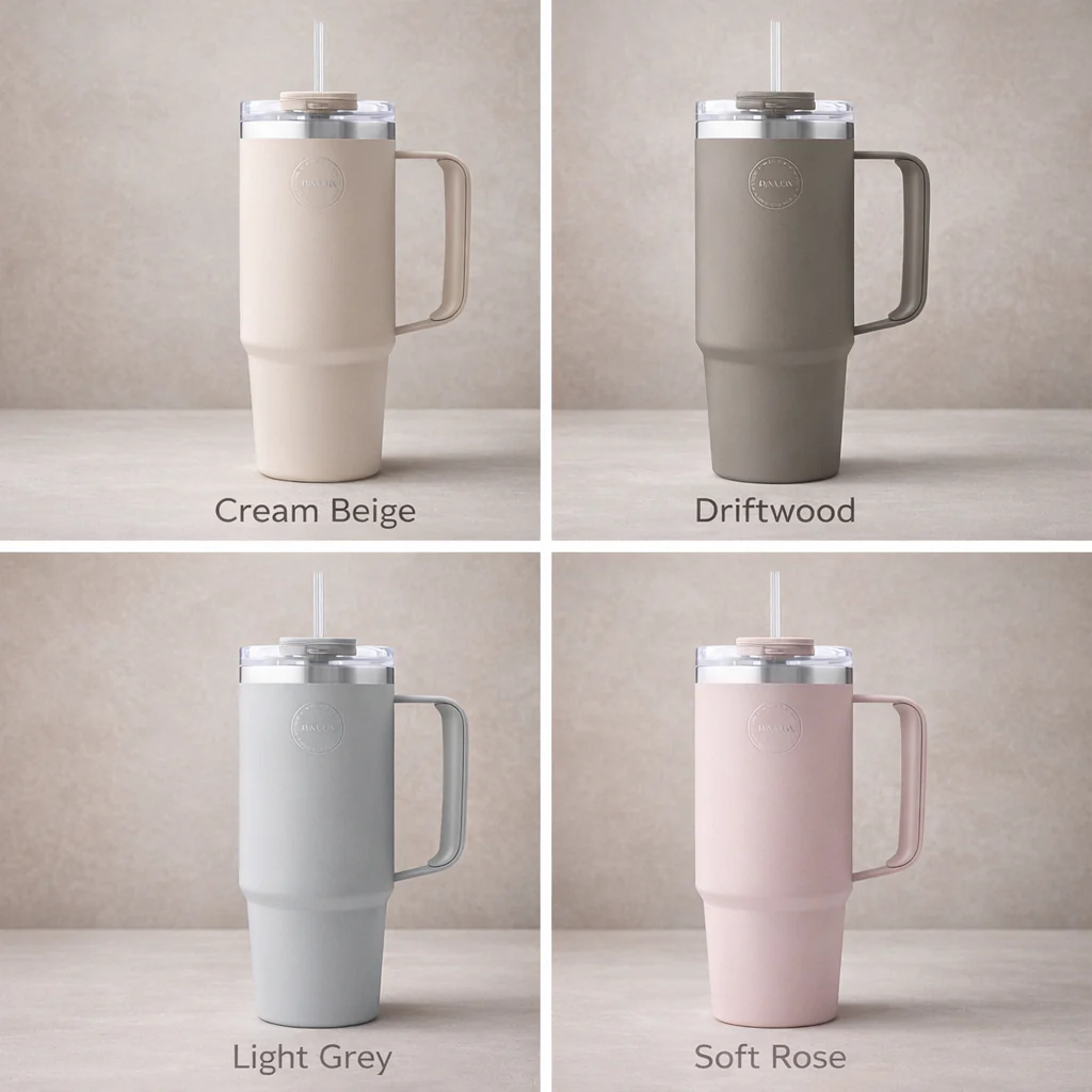 AYA&IDA Thermo Cup with Straw - (885ml) - Image 2