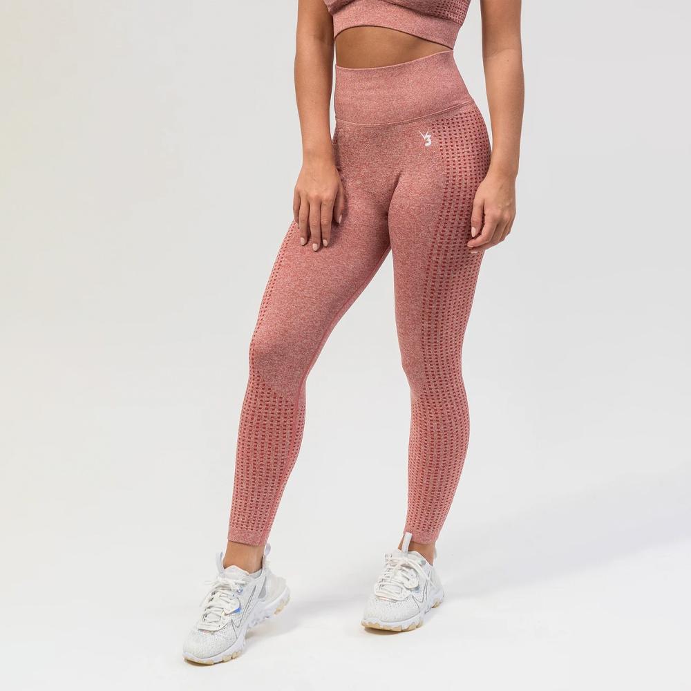 V3 Apparel Empower Seamless Scrunch Leggings – Pink Marl - Image 2