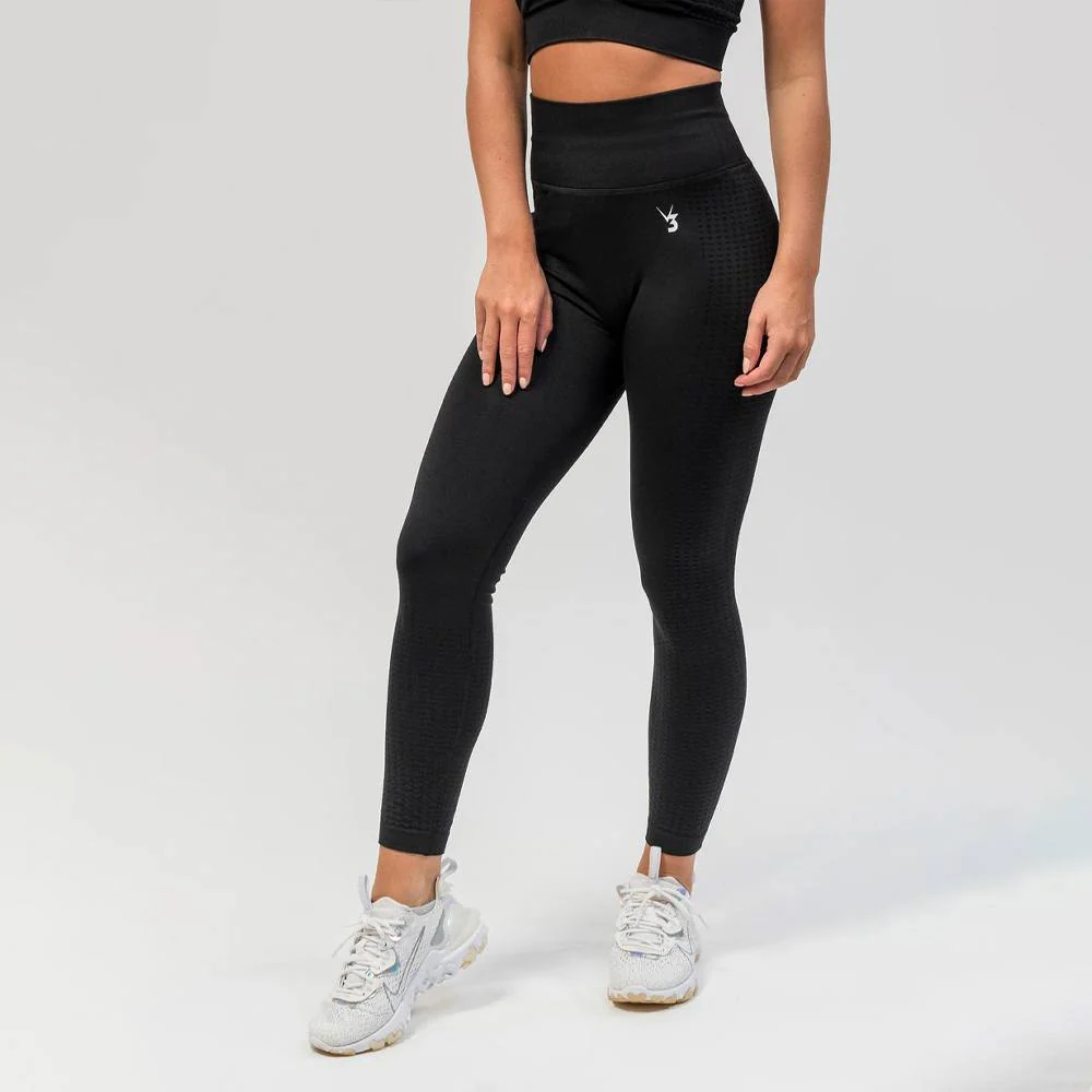 V3 Apparel Empower Seamless Scrunch Leggings – Black - Image 2