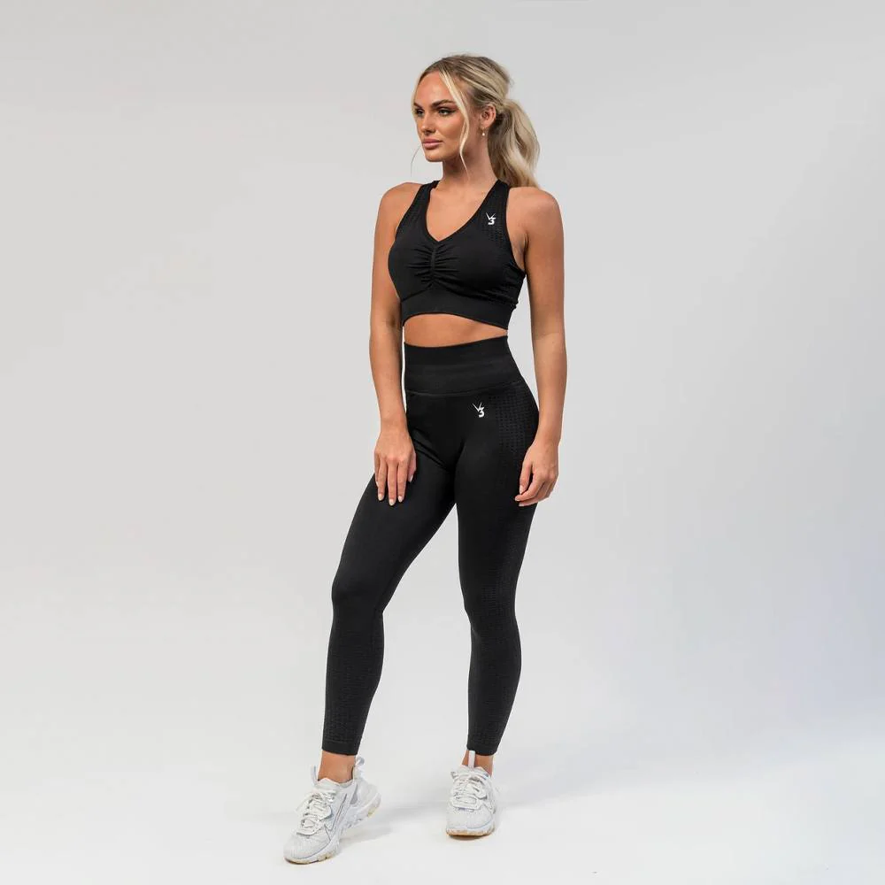 V3 Apparel Empower Seamless Scrunch Leggings – Black - Image 6