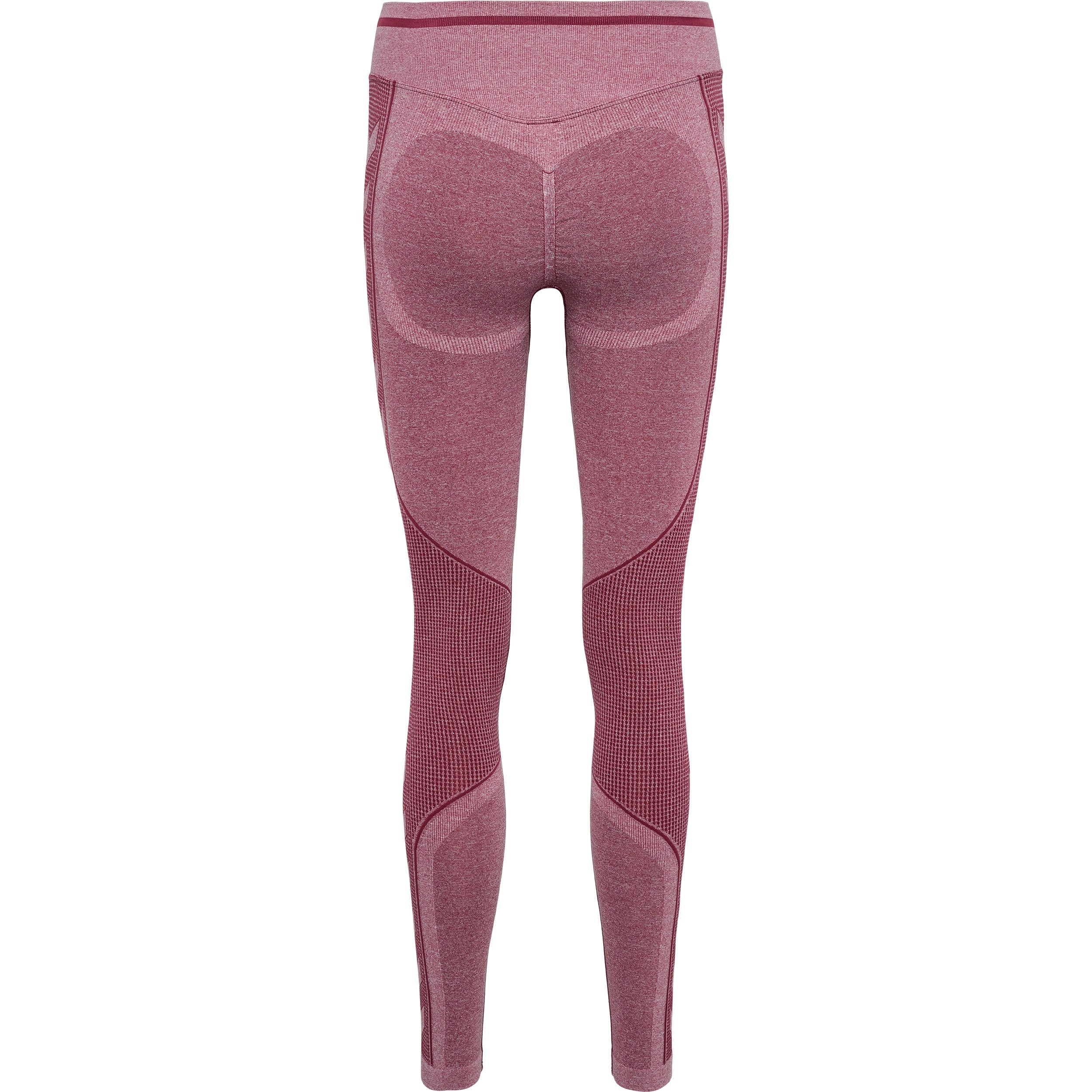 Hummel LULU Seamless Scrunch Tights - Cabernet Melange - Image 2