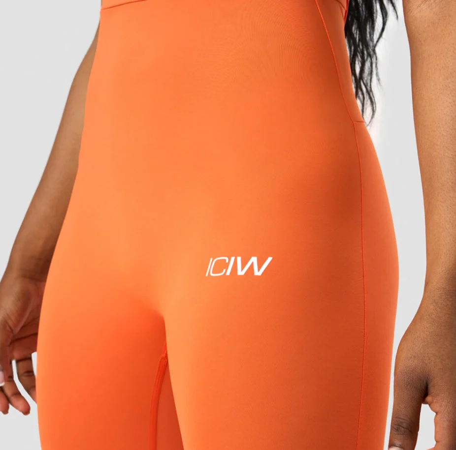 ICANIWILL Scrunch Jumpsuit Orange - Image 6