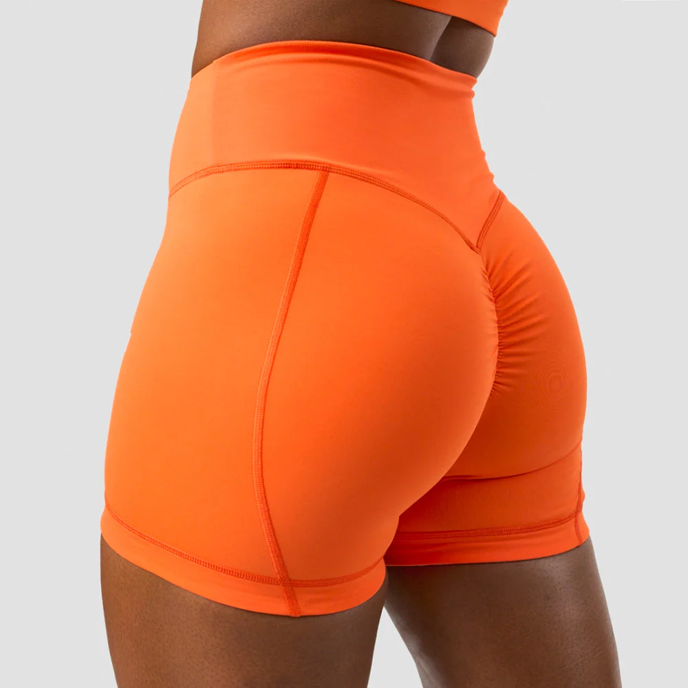 ICANIWILL Scrunch V-shape tight shorts Orange - Image 3