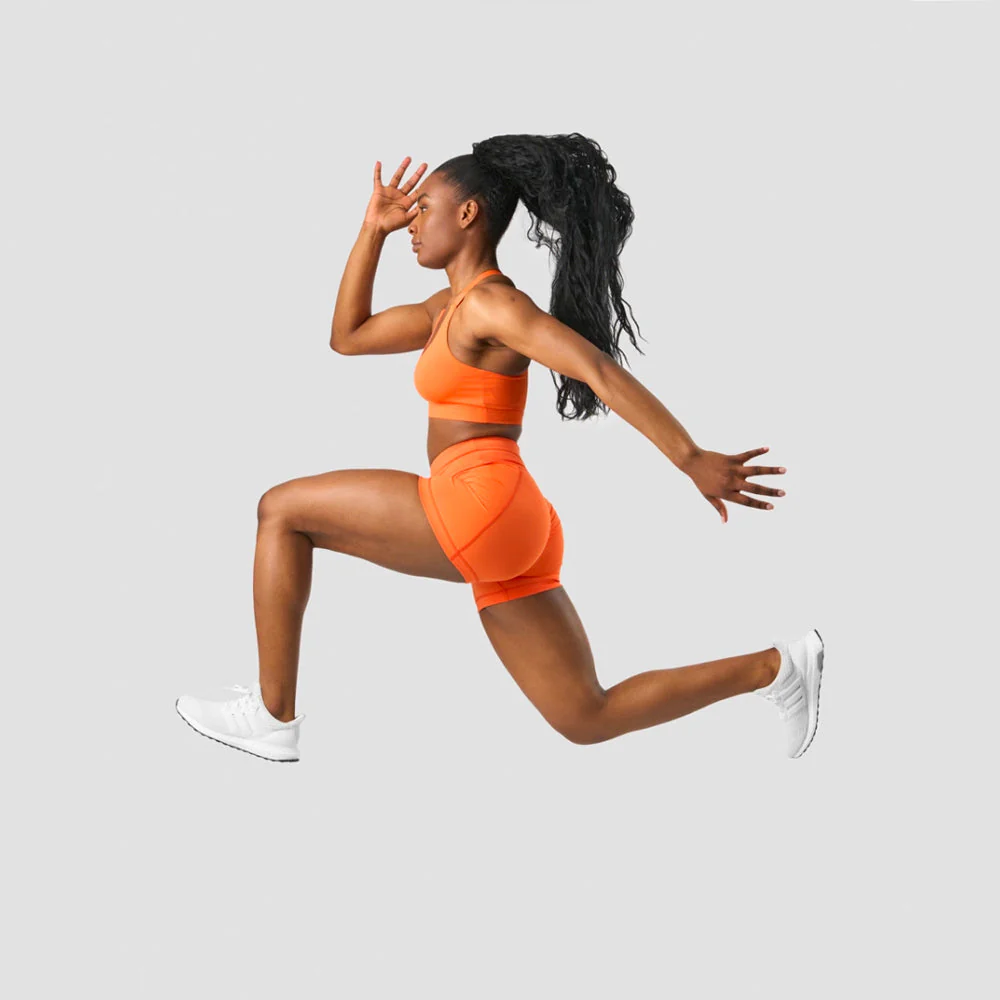 ICANIWILL Scrunch V-shape tight shorts Orange - Image 5