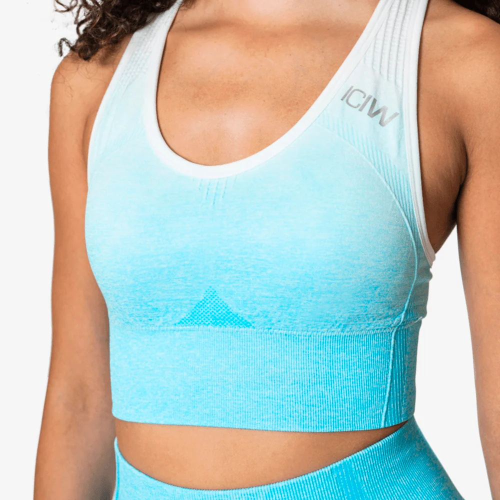 ICANIWILL Ombre Seamless Sports Bra Ocean Blue - Image 3
