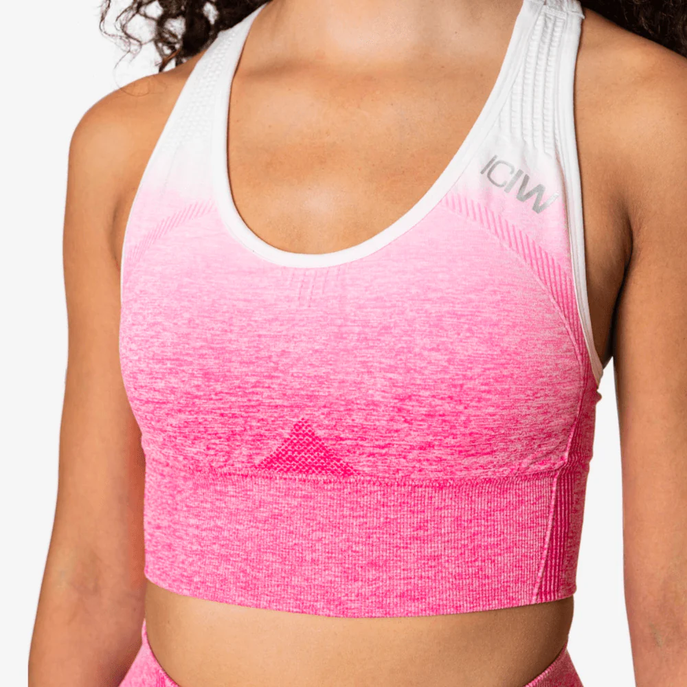 ICANIWILL Ombre Seamless Sports Bra Perfection Pink - Image 3