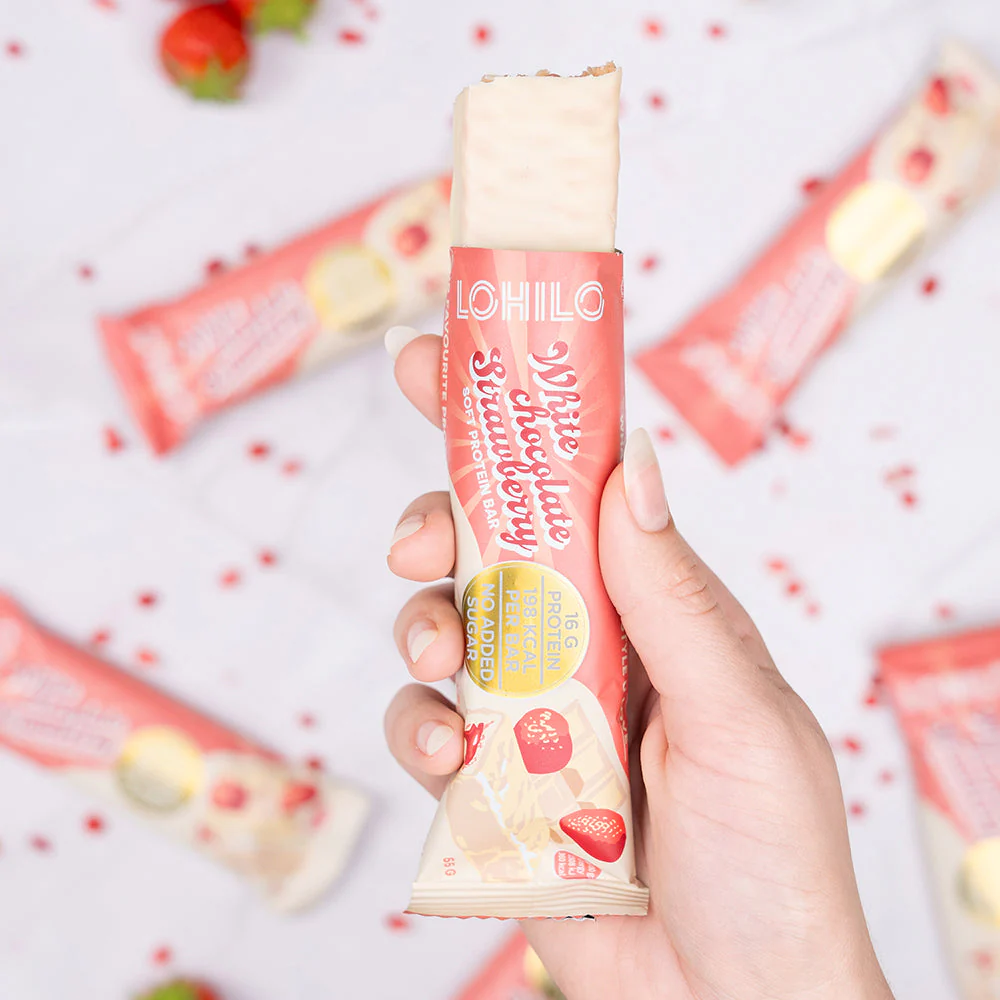 Lohilo Protein Bar - White Chocolate Strawberry (55g) - Image 4