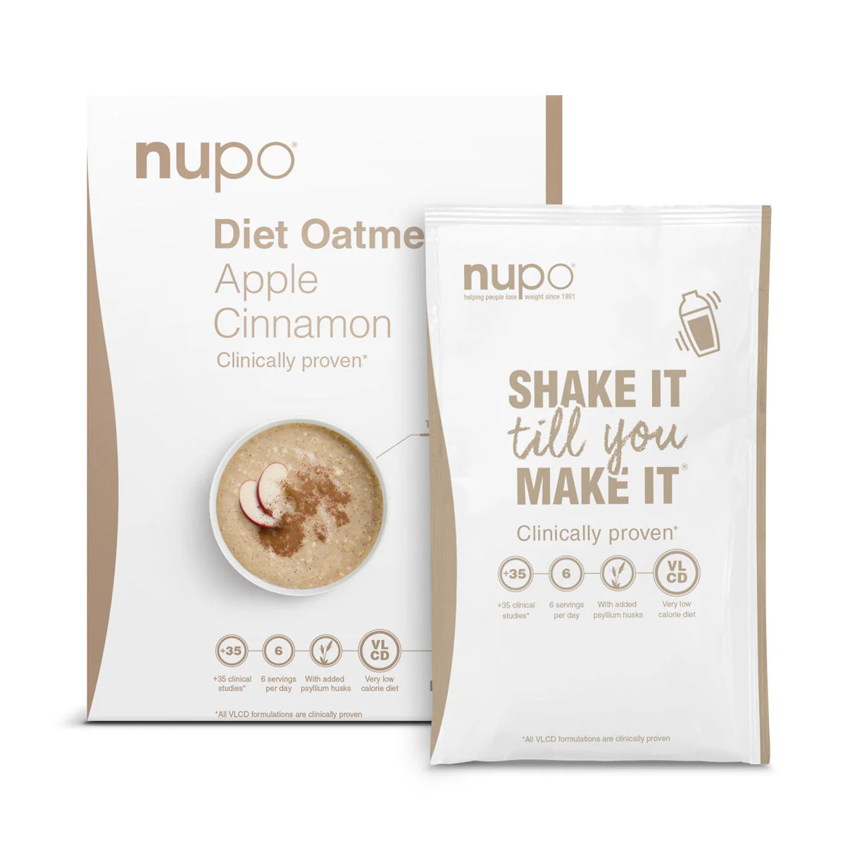 Nupo Diet Oatmeal (384g) - Apple & Cinnamon - Image 2