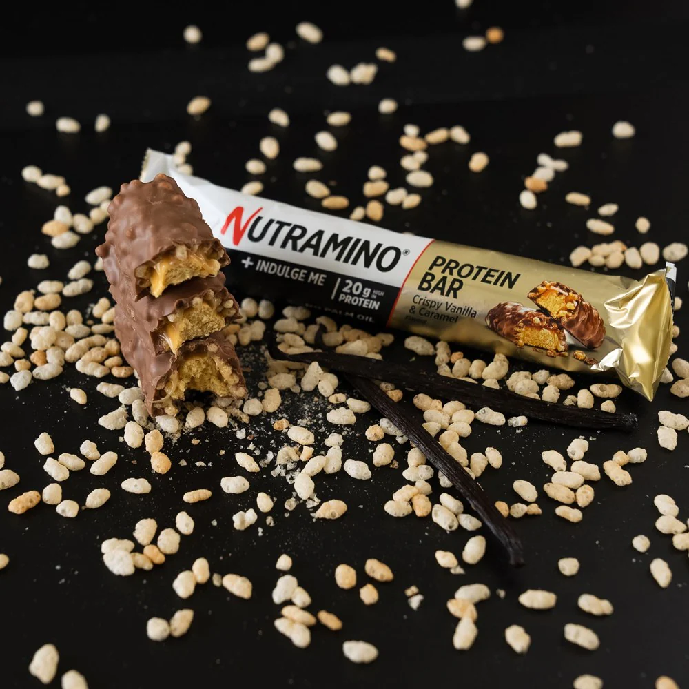 Nutramino Protein Bar Crispy Vanilla & Caramel (12x55g) - Image 3