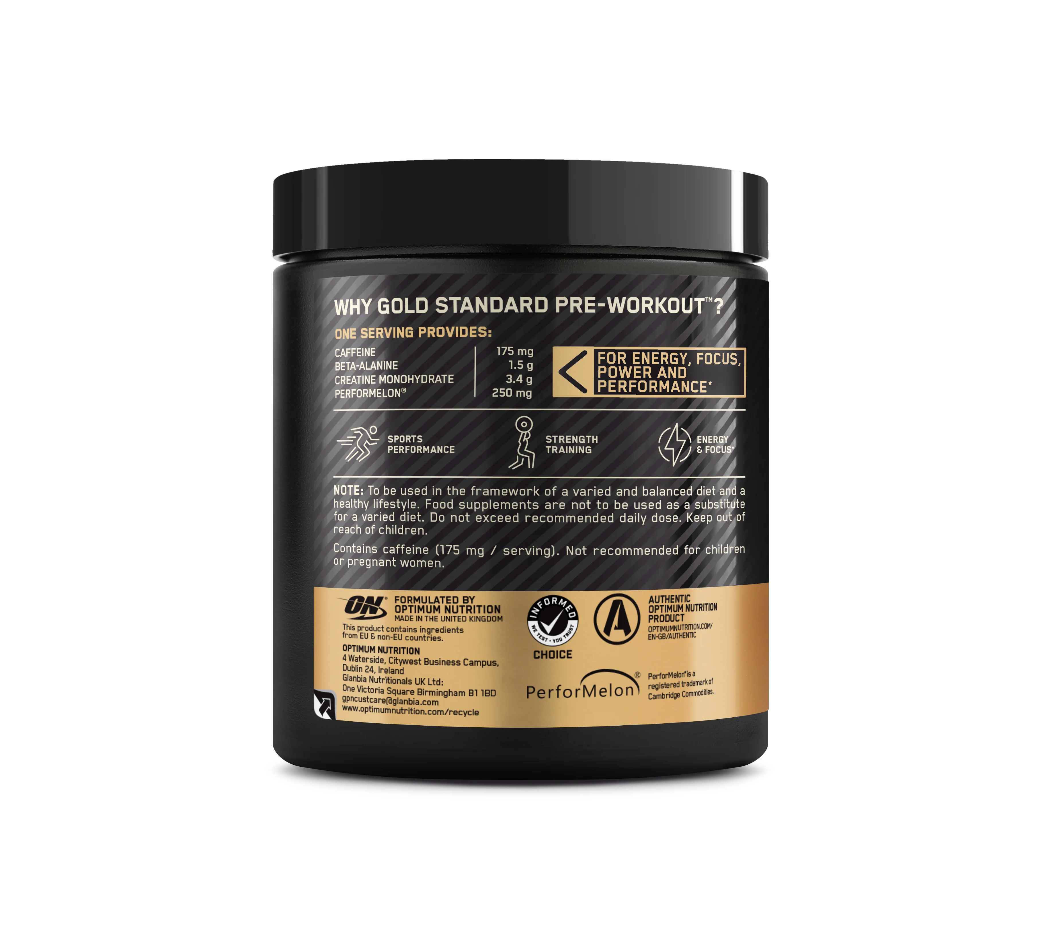 Optimum Nutrition Gold Standard Pre Workout - Blue Raspberry (330g) - Image 2