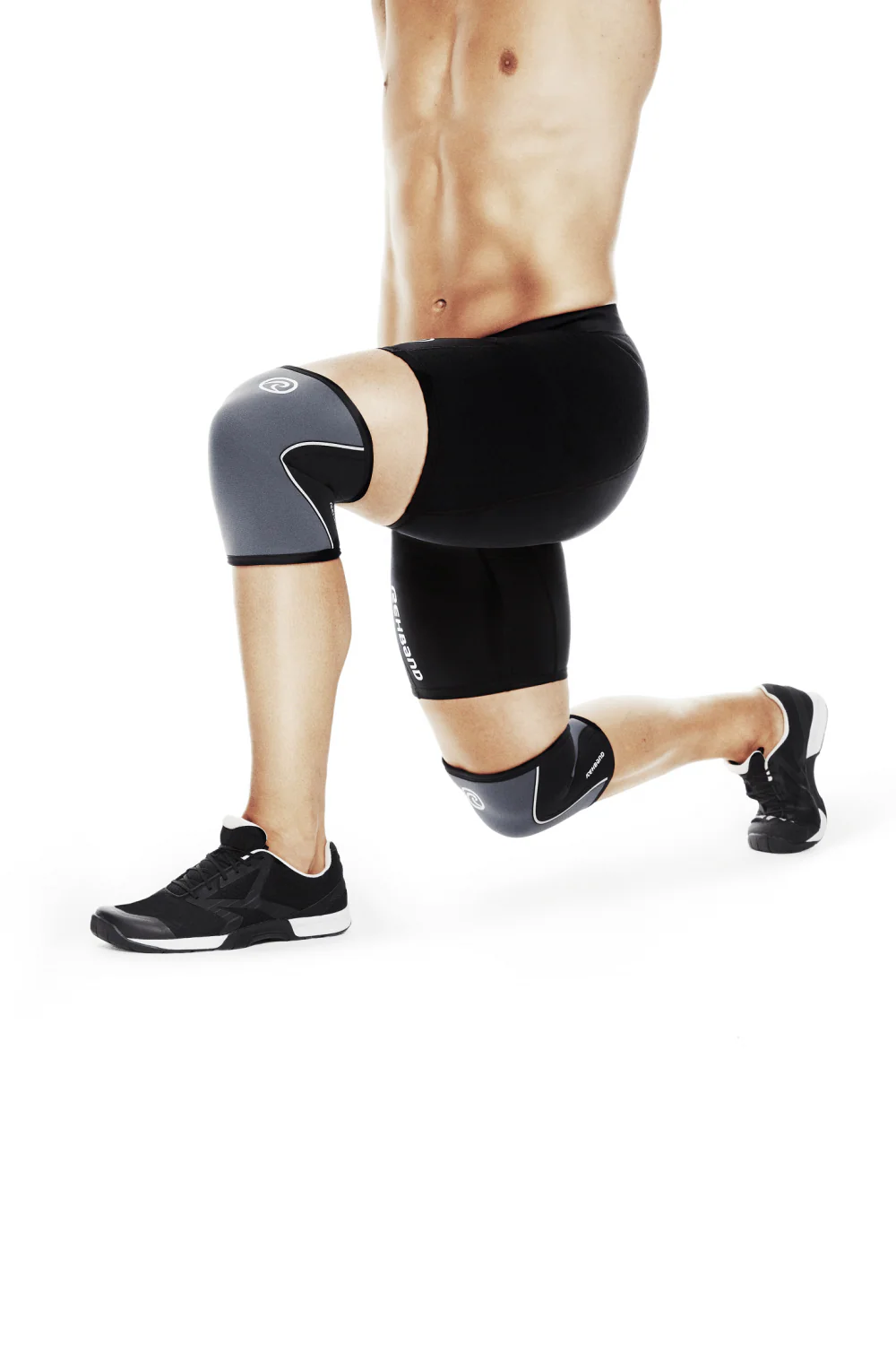 RX Knee Sleeve 5mm - Black/Steel Grey - Image 2