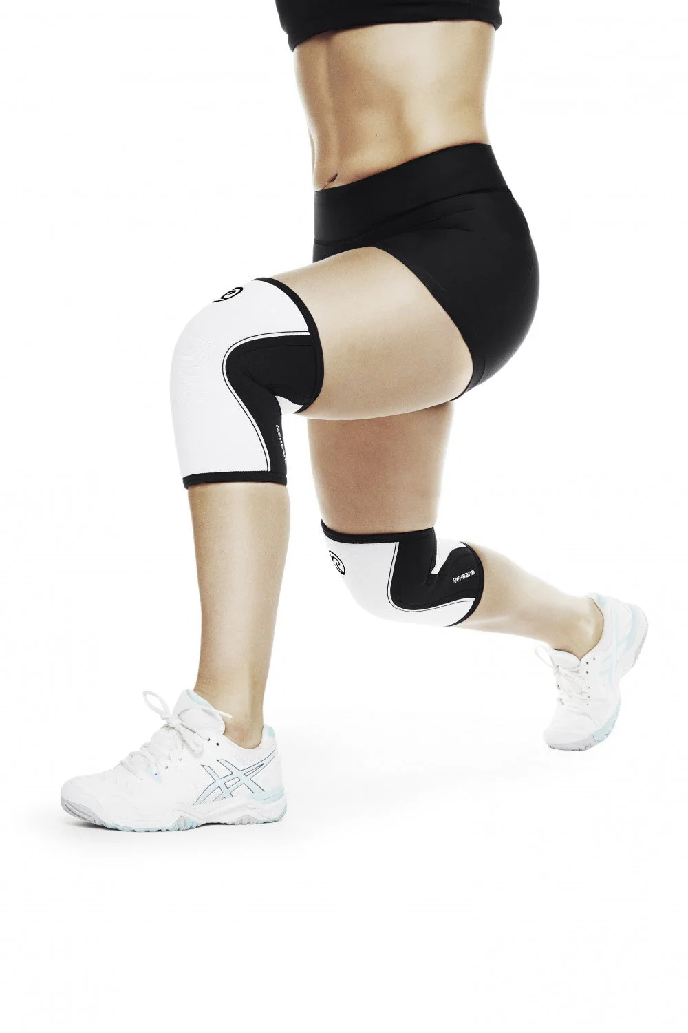 RX Knee Sleeve 5mm - Black/White - Image 2