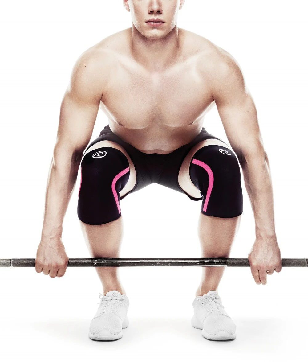RX Knee Sleeve 7mm - Black/Pink - Image 2