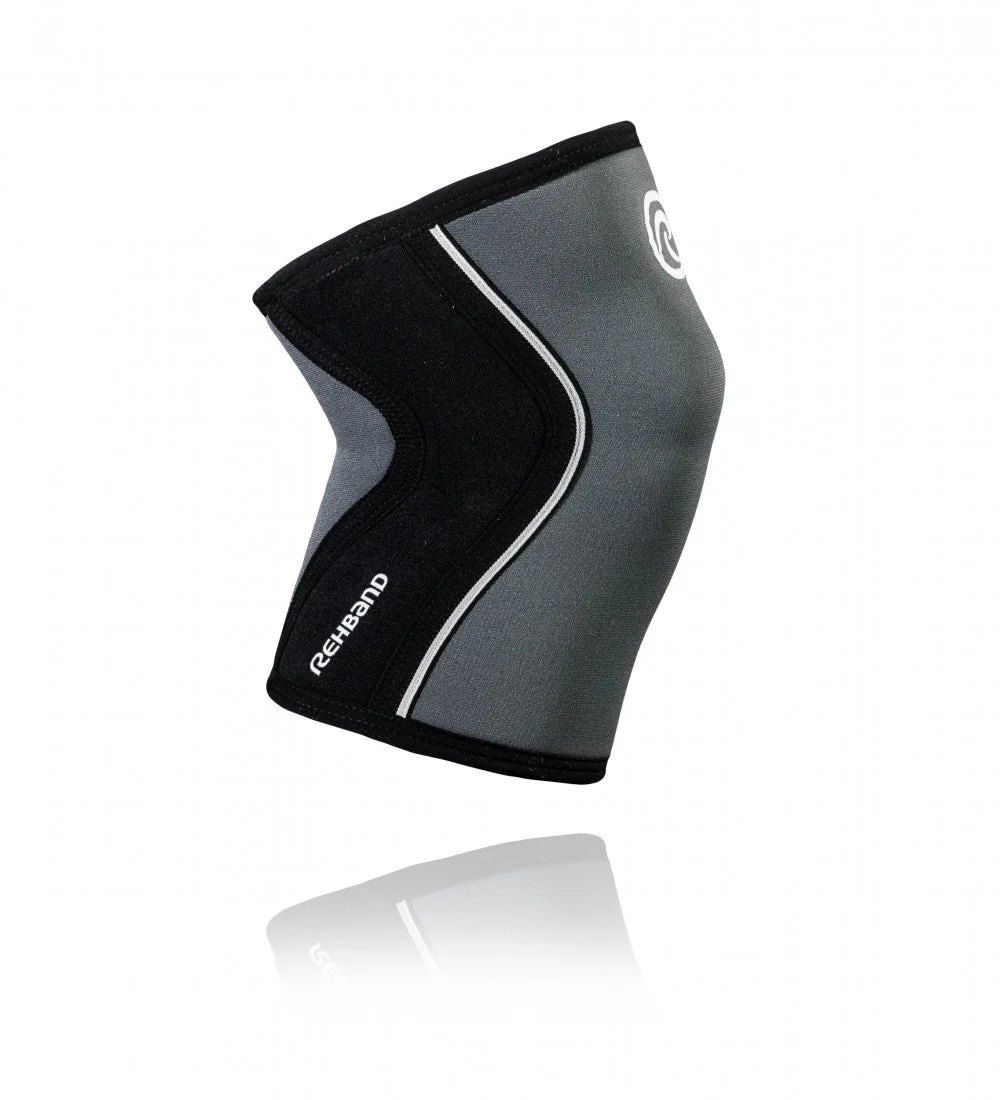 RX Knee Sleeve 7mm - Black/Steel Grey - Image 3