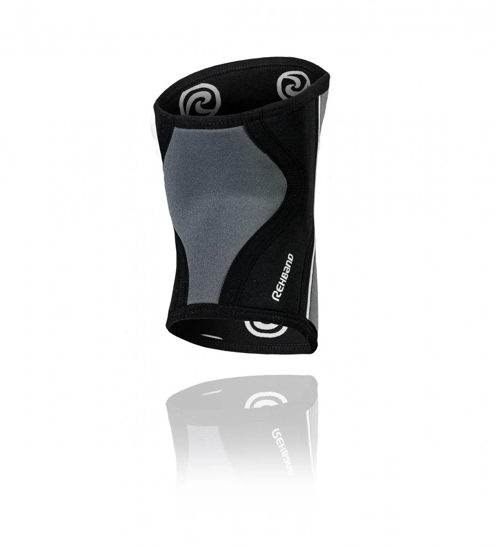 RX Knee Sleeve 7mm - Black/Steel Grey - Image 4