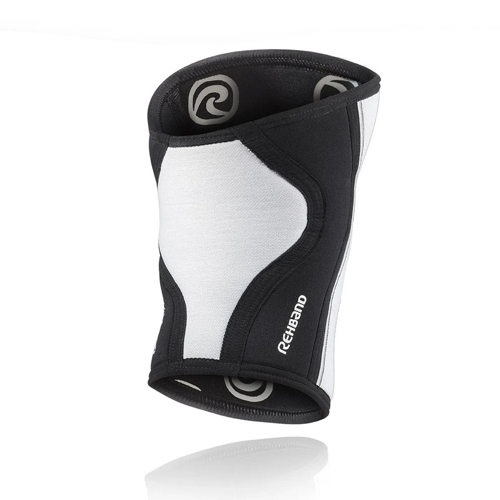 RX Knee Sleeve 7mm - Black/White - Image 2