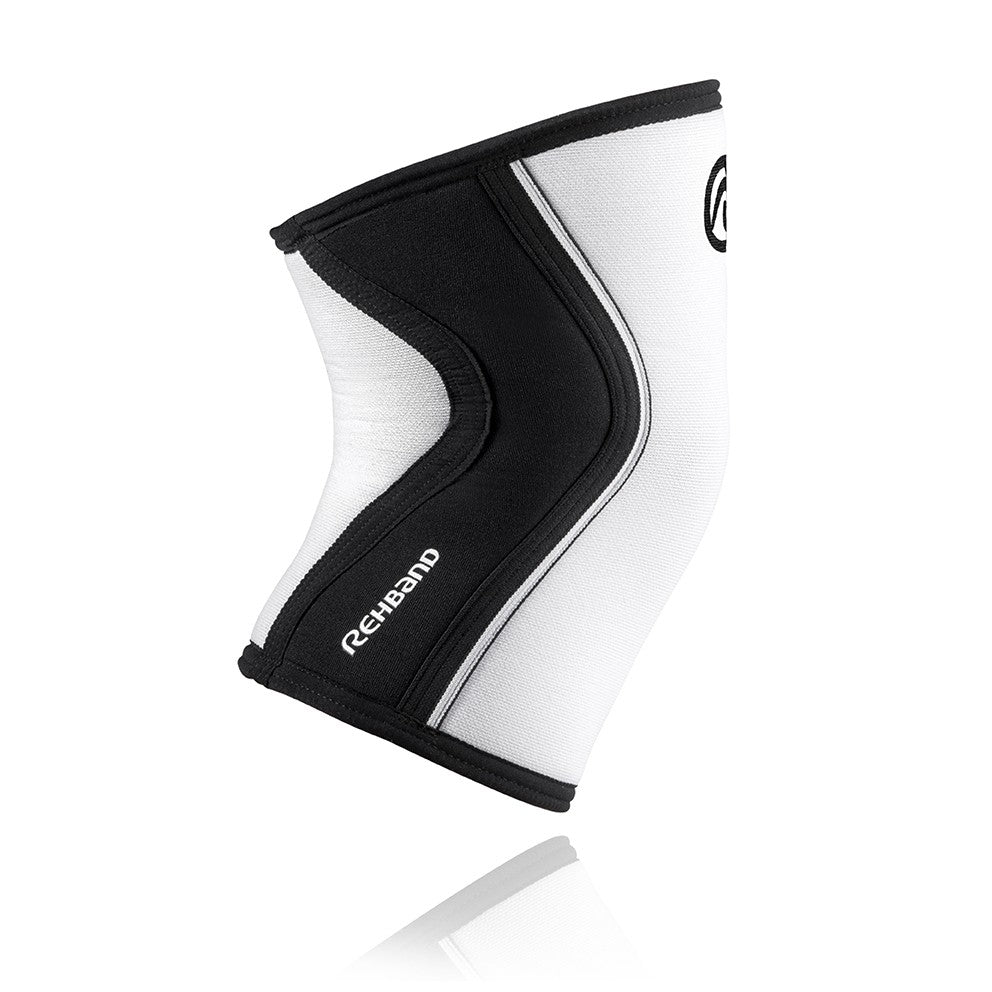RX Knee Sleeve 7mm - Black/White - Image 3