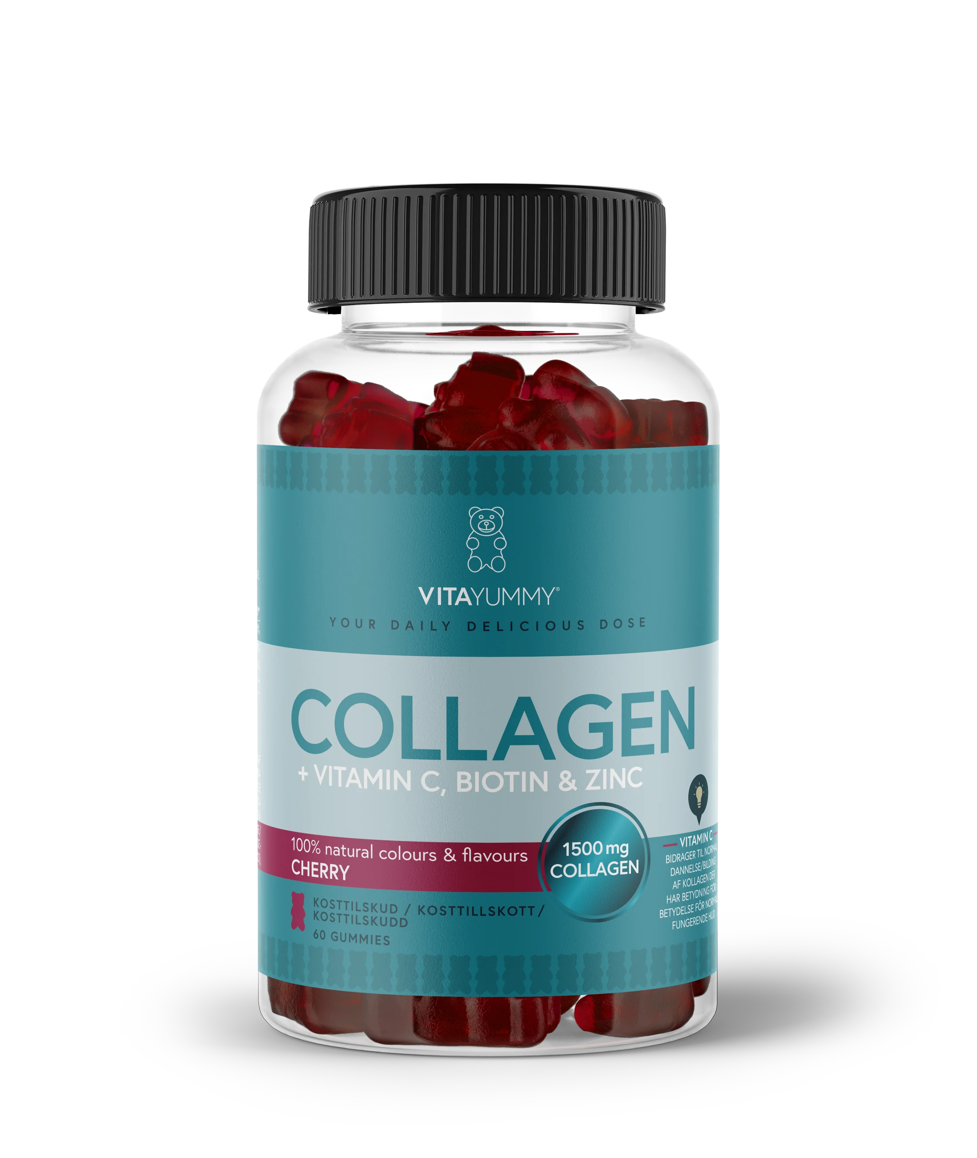 VitaYummy Collagen - Cherry (60 stk)
