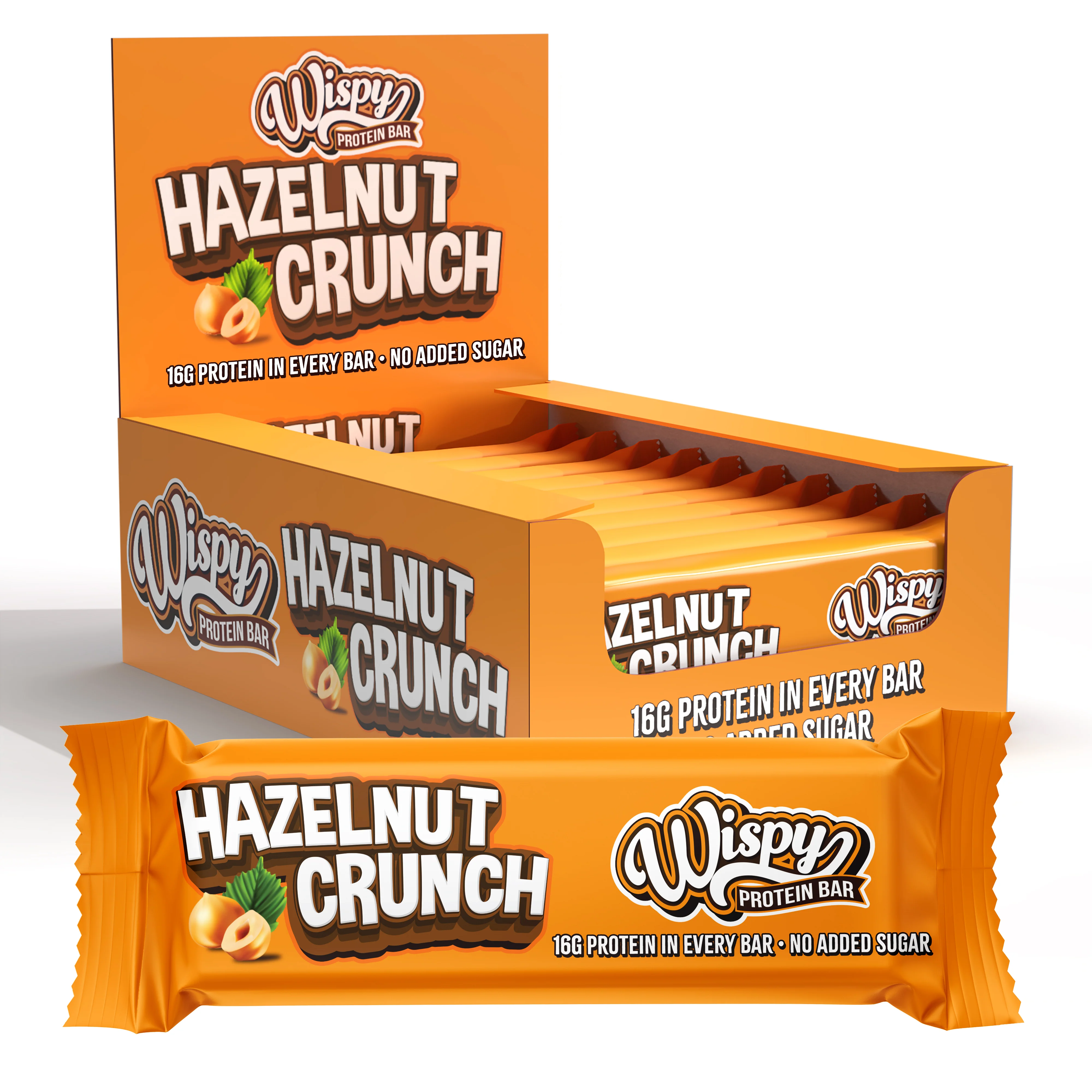 Wispy Protein Bar - Hazelnut Crunch (10x 55g) - OBS! BEDST FÖRE 22/7-26