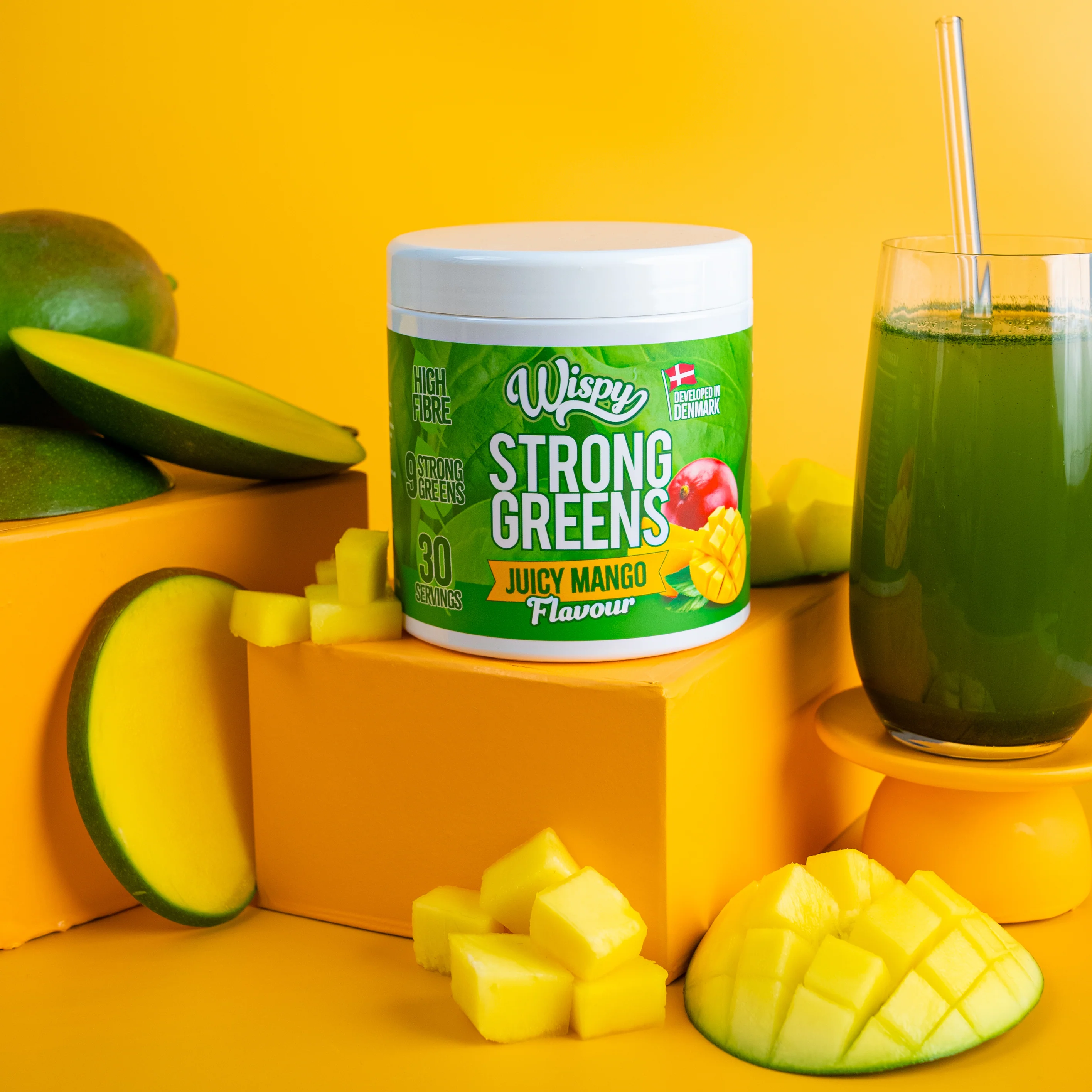 Wispy Strong Greens - Juicy Mango (300g) - Image 2