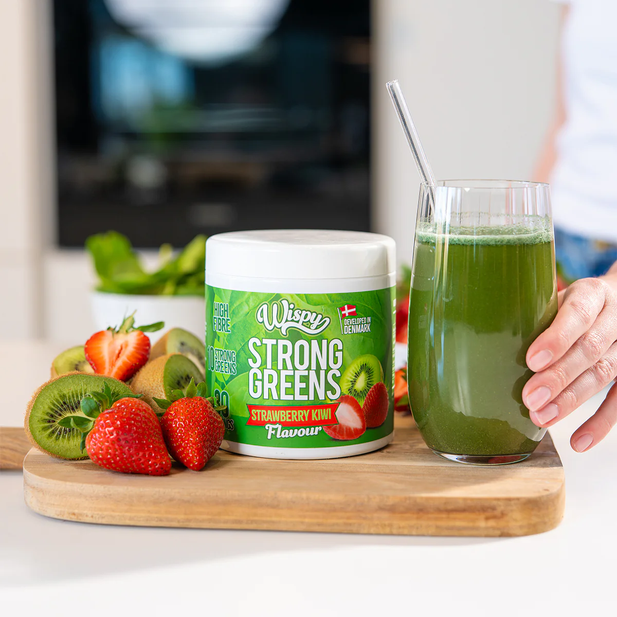 Wispy Strong Greens - Strawberry Kiwi (300g) - Image 2